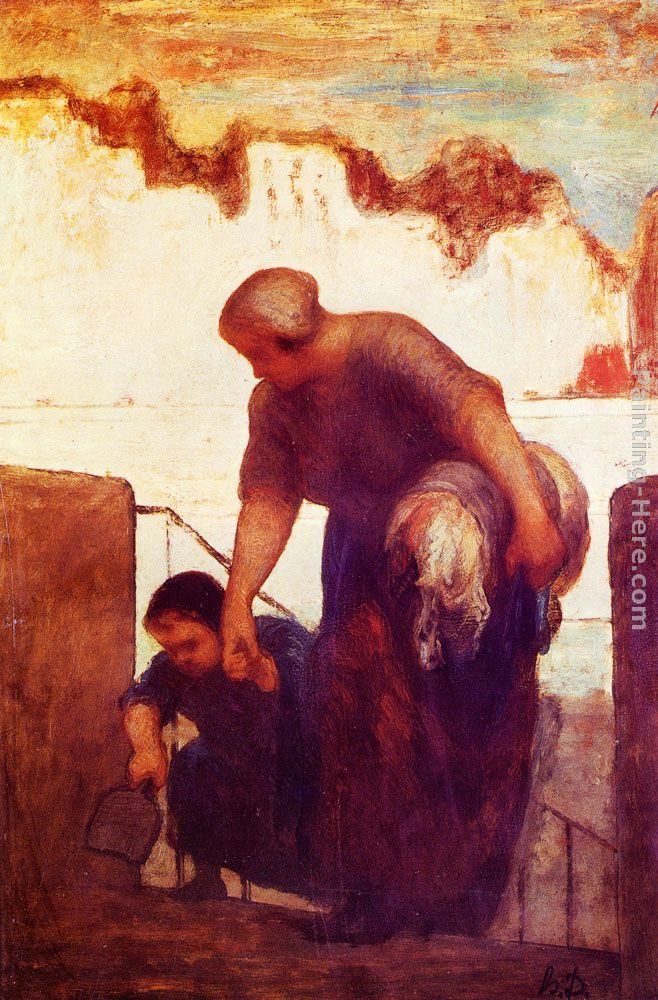 Honore Daumier The Laundress